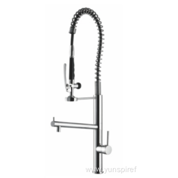 Chrome Spring Sink Mixer Kitchen Faucet